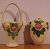 Tap To Enlarge - Rozane Basket Ivory 11 Inch - Rozane Wall Pocket Ivory 7 ½ Inch